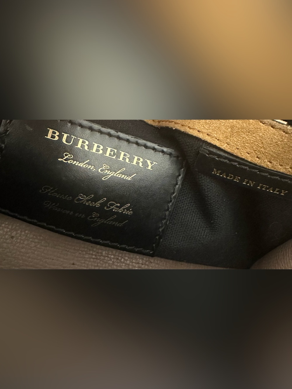Burberry Derby Calfskin House Check Small Macken Crossbody Bag Pale Orchid - Picture 13 of 15